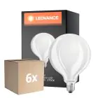 Opakowanie 6x Ledvance LED Classic E27 Globe Matowy 11W 1521lm - 827 Bardzo Ciepła Biel | Ściemnianie - Zamienne 100W