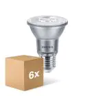 Opakowanie 6x Philips Master Value LED Żarówka Reflektor E27 PAR20 6W 515lm 40D - 930 Ciepła Biel | Najlepsze renderowanie kolorów - Ściemnianie - Zamienne 50W