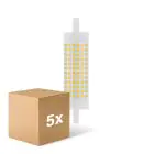 Opakowanie 5x Ledvance LED Line R7s 118mm  18.5W 2452lm - 827 Bardzo Ciepła Biel | Zamienne 150W