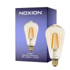 Noxion LED E27 Edison Włókno Bursztyn 7W 630lm - 822 Bardzo Ciepła Biel | Ściemnianie - Zamienne 50W