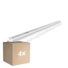 Opakowanie 4x Noxion Belka Click Reflektor V2 LED T8 | Nadaje Się Do 1x 120cm Rura LED