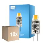Opakowanie 10x Philips LED Capsule CorePro G4 Przezroczysty 1W 100lm - 827 Bardzo Ciepła Biel | Zamienne 10W 