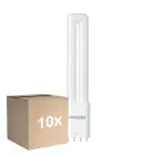 Opakowanie 10x Noxion Lucent PL-L LED 7.9W 1000lm - 840 Zimna Biel | 4-Piny - Zamienne 18W