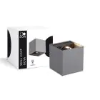 D'Lite Światło Ścienne Nova Szary Up & Down 4.9W 480lm - 830 Ciepła Biel | IP54 - Regulowany kąt wiązki