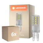 Opakowanie 6x Osram LED Capsule G9 Przezroczysty 4.8W 600lm - 840 Zimna Biel | Zamienne 48W