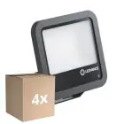 Opakowanie 4x Ledvance LED Iluminacja Aluminium Czarny 69W 10000lm 100D - 840 Zimna Biel | IP66 - Czujnik Światła - Symetryczny