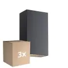 Opakowanie 3x Nordlux Rold Światło Ścienne Metal Czarny  10.5W 350lm - 830 Ciepła Biel