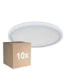 Opakowanie 10x D'Lite Lampa sufitowa Luma Valkoinen 18W 1700lm - 827 Bardzo Ciepła Biel | IP44 - 29cm