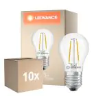 Opakowanie 10x Ledvance Classic LED E27 Gruszka Włókno Przezroczysty 1W 136lm - 827 Bardzo Ciepła Biel | Zamienne 15W