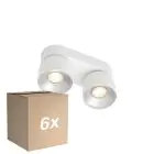 Opakowanie 6x Nordlux Pitcher Spot Metal Valkoinen | Nadaje Się Do 2x GU10
