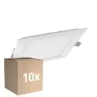 Opakowanie 10x Ledvance LED Downlight Slim plac SQ105 6W 420lm 120D - 830 Ciepła Biel 