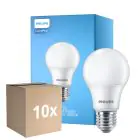 Opakowanie 10x Philips Corepro LED Żarówka E27 Gruszka Matowy 4.9W 470lm - 840 Zimna Biel | Zamienne 40W