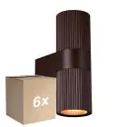 Opakowanie 6x Nordlux Kyklop Światło Ścienne Aluminium Zardzewiały  Up & Down | Nadaje Się Do 2x GU10