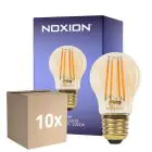 Opakowanie 10x Noxion Lucent Lustre LED E27 Włókno Bursztyn 4.5W 400lm - 822 Bardzo Ciepła Biel | Ściemnianie - Zamienne 35W