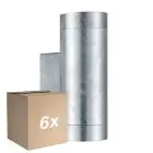 Opakowanie 6x Nordlux Tin Światło Ścienne Brushed Aluminium | Nadaje Się Do 2x GU10