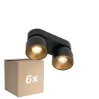 Opakowanie 6x Nordlux Pitcher Spot Metal Czarny | Nadaje Się Do 2x GU10