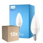 Opakowanie 10x Philips Corepro LED Świeca E14 Matowy 7W 806lm - 840 Zimna Biel | Zamienne 60W