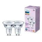 Opakowanie 2x Philips LED Spot GU10 PAR16 5W 355lm 36D - 827 Bardzo Ciepła Biel