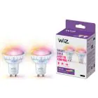 Podwójny pakiet 2x WiZ Smart LED Spot GU10 PAR16 5W 400lm 36D | Najlepsze Renderowanie Kolorów - Ściemnianie - Zamienne 50W