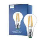 Philips Master Ultra Efficient LED E27 Gruszka Włókno Przezroczysty 4W 840lm - 827 Bardzo Ciepła Biel | Ściemnianie - Zamienne 60W