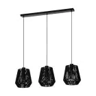 Eglo Lampa Wisząca Persley Stal Czarny | IP20 - Nadaje Się Do 3x E27 