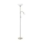 Eglo Lampa podłogowa Up 2 Stal Satynowy Nikiel | IP20 - Nadaje Się Do 1x E27 