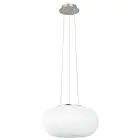 Eglo Lampa Wisząca Optica Stal Satynowy Nikiel | Nadaje Się Do 2x E27