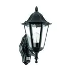 Eglo Światło Ścienne Navedo Aluminium Czarny | IP44 - Nadaje Się Do 1x E27 - Czujnik Ruchu