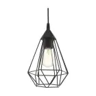 Eglo Lampa Wisząca Tarbes Czarny | IP20 - Nadaje Się Do 1x E27 