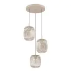 Eglo Lampa Wisząca Romazzina Stal Piaszczysty | Nadaje Się Do 3x E27