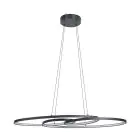 Eglo Lampa Wisząca Gianella Stal Czarny 38W 4400lm - 830 Ciepła Biel | Ściemnianie