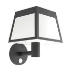 Eglo Światło Ścienne Altilia Solar Czarny 7W 800lm - 830 Ciepła Biel | IP65 - Czujnik Ruchu