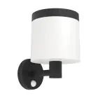 Eglo Światło Ścienne Pantete Solar Czarny 7W 790lm - 830 Ciepła Biel | IP65 - Czujnik Ruchu
