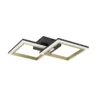 Eglo Lampa sufitowa Calliera Stal Czarny Złoty 18.4W 2500lm - 840 Zimna Biel | IP20 - Ściemnianie 
