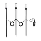 Opakowanie 3x Eglo Kolec Światło Zancaro Aluminium Czarny 1W 130lm - 830 Ciepła Biel | IP44