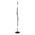 Eglo Lampa podłogowa Conaprato Stal Brushed Mosiądz, Czarny 20W 2500lm - 827-840-865 CCT | Ściemnianie