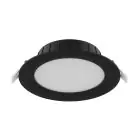 Noxion LED Downlight Hera Mieszkanie Wpuszczany Czarny 21W 2400lm 100D - 827-830-840 CCT | 214mm - Aukko 200mm