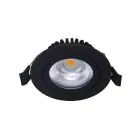 Noxion LED Uchylny Slim Spot Czarny Okrągła 6W 550lm 60D - 927 Bardzo Ciepła Biel | 85mm - IP54 - Ściemnianie - Najlepsze Renderowanie Kolorów